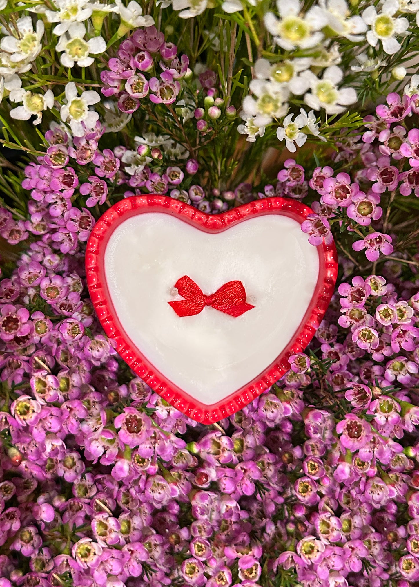 Ceramic Heart Shaped Candle (5 oz)