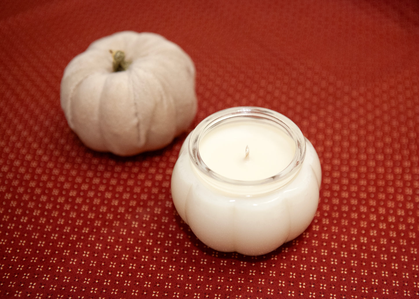 Pumpkin Shaped Candle - 4 oz Soy Candle
