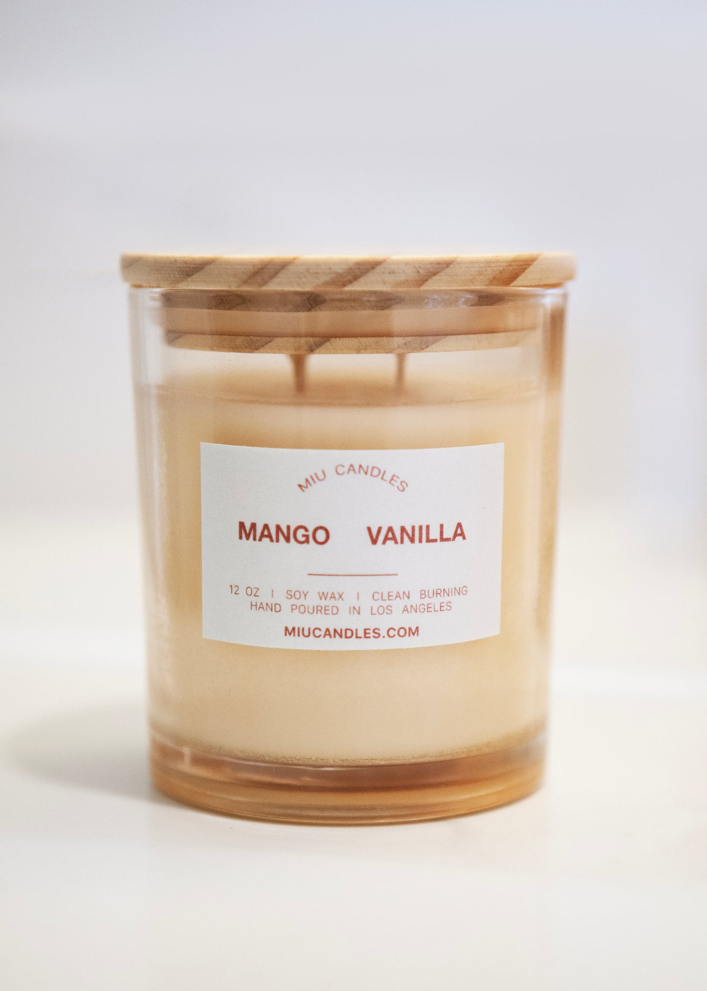 MANGO VANILLA - 12 oz Soy Candle